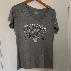 LG Gray Women's U.S. Navy Tee Under Armour